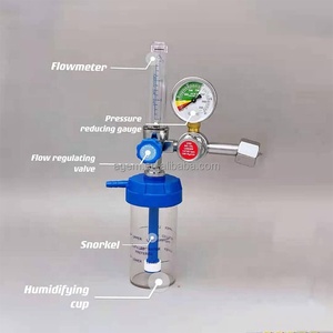 Regulador de Presión de Cilindro de Oxígeno Medicinal con Medidor de Flujo - Product Image 2