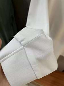 Nouveau Polo de Golf Décontracté pour Homme en Coton Tricoté à Manches Courtes, Uni, avec Poche Avant, Logo Imprimé Numérique, Anti-Plis, Coupe Classique - Product Image 5