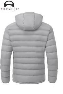Comfortable and Stylish <b>Winter</b> Warm <b>Coat</b> Thick Outdoor Down Jacket Custom <b>Hooded</b> Bubble Puffer Jacket Men - Product Image 3