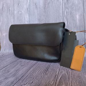 Sac à main messager en cuir noir unisexe avec fermeture à glissière Sac à main pour femme LCS-0100 cadeau - Product Image 2