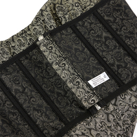 Corset en acier avec imprimé gris argenté et fermeture éclair