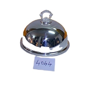 Plateaux de service en acier inoxydable et métal avec couvercle en verre pour la restauration mariages hôtels-retour cadeaux - Product Image 1