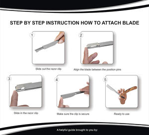 Le rasoir de barbier professionnel en bois à bord droit Hustler-Shavette à gorge coupée de qualité salon - Product Image 6