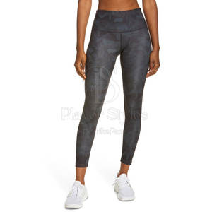 Mallas de Yoga de cintura media para mujer de la mejor calidad, cintura elástica, patrón sólido, pantalones de Fitness, Pakistán, precio razonable, transpirable - Product Image 4