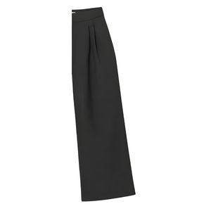 Pantalon en toile uni pour femme, taille mi-haute, coupe droite, longueur entière, coupe régulière, respirant, séchage rapide, avec cordon de serrage - Product Image 4
