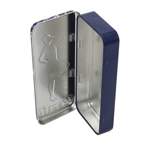 Hình chữ nhật hộp bút chì văn phòng phẩm kim loại lon bút trường hợp đóng gói với nắp có bản lề - Product Image 6