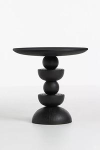 Solid Mango Wood Side <b>Table</b> Modern Design for Home Apartment Villa Hotel Supermarket Entry Living Room <b>Hospital</b> Use Black Color - Product Image 3