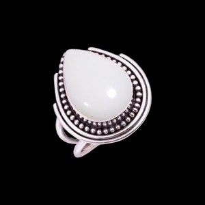White Coral <b>Ring</b> 925 Sterling Silver Handmade Gemstone Jewelry Elegant Promise <b>Ring</b> Beautiful Birthday Gift for Women - Product Image 5