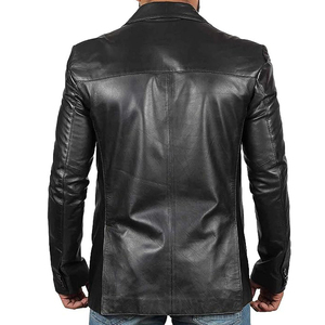 Chaqueta Bomber de Cuero para Hombre Más Vendida, Nueva Moda, Cortavientos, Impermeable, Invierno, Servicio Personalizado OEM, Logotipo Frontal, Estilo Urbano - Product Image 2