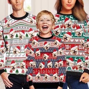 Manufacturer OEM Custom Classical <b>Christmas</b> Crew Neck Pullover <b>Sweater</b> for Fall & winter Custom Full Knitted <b>Sweater</b> Jacquard - Product Image 4