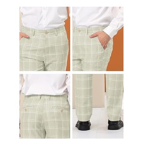 Export Oriented Oversize Stylish Stripe Color 100% Cotton Smart Casual Dress Pant Men's Long Pant From Bangladesh Factory Price - Product Image 5