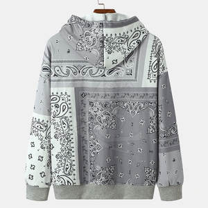 Sudaderas con capucha de sublimación de diseño único Sudaderas con capucha de sublimación de tela de algodón Sudaderas con capucha de sublimación de ropa de calle - Product Image 2