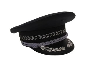Insignias Diseños formales Bordado o impreso Insignia Alta calidad Negro Azul Verde Color Personalizado Ceremonial oficer Cap - Product Image 6
