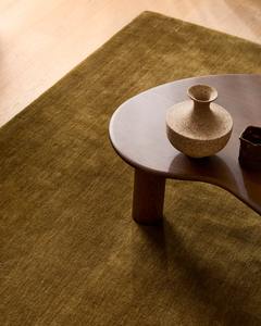 Tapis en laine touffeté à la main en or vert personnalisé peluche douce haute pile 15mm fait à la main moderne animaux de compagnie antidérapant durable tapis de sol pique-nique - Product Image 3