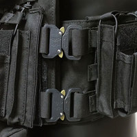 Gilets tactiques noirs en gros OEM, haute qualité, utilitaires, personnalisés, boucle D, approvisionnement en vrac, tailles et couleurs personnalisées, gilet tactique