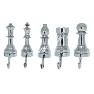 Hot Selling Chess Pieces Hook and <b>Holder</b> Single Piece <b>Wall</b> Decorative Towel <b>Key</b> <b>Holder</b> Metal Aluminium Elegant Hooks Low Prices - Product Image 1