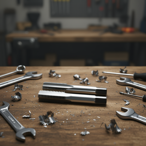 Juego de 2 Machos de Roscar de Acero Cromado de Paso Fino para Desbaste y Acabado - Product Image 3