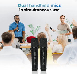 WinBridge S90 Speaker sistem PA portabel, 30W 2 mikrofon genggam nirkabel 5V pengisian USB AUX musik Play penguat suara - Product Image 3