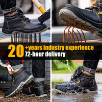 Bottes de travail de sécurité GUYISA pour hommes, mode industrielle, antidérapantes, unisexes, norme européenne, embout en acier