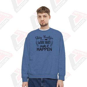 Ultra Soft <b>Men's</b> Premium Solid Winter Sweatshirt with Polyester/Cotton Fleece Customizable & Waterproof - Product Image 6