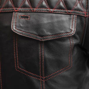 Chaquetas de cuero delgadas personalizadas de alta calidad para hombre Precio barato Chaqueta de invierno de cuero de nuevo diseño Chaqueta de cuero de alta calidad - Product Image 5