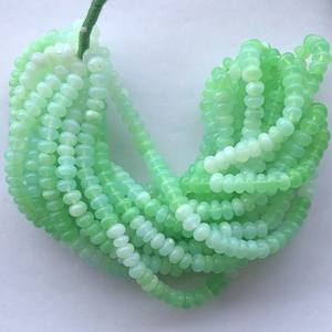 6mm 8mm Naturel Chrysoprase Vert Opale Ombragée Pierre Lisse Rondelle Perles Strand String Meilleur Prix Usine En Gros Qualité - Product Image 4