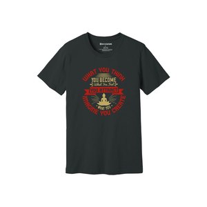 Camiseta de algodón 100% con estampado de temas de Buda, estilo informal, 12 opciones de color, 160-180, colocación de diseño personalizable GSM pesado - Product Image 6