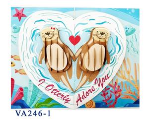Meilleure vente Carte pop 3D personnalisée Poing Love Paper Craft pour les occasions de mariage Style animal du Vietnam Top Trending - Product Image 2