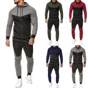 Sweat-shirt à capuche avec Logo personnalisé pour homme, veste de sport, pantalon de Jogging, survêtement, ensemble, vente en gros - Product Image 2