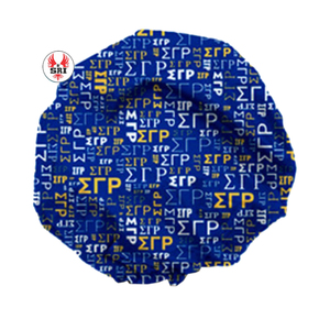 Best Seller Zeta Phi Beta hermandad decorativa letras griegas hermandad ZPB 2 capas Twill Satin Bonnet - Product Image 5