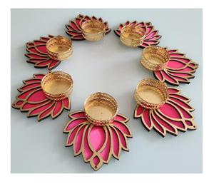 Vente en gros de supports de lampes à thé indiennes faites à la main pour la Saint-Valentin, diwali pour centres de table de mariage décoratifs - Product Image 4