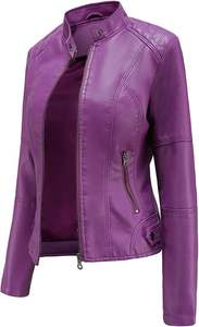 Chaqueta de Cuero para Mujer con Forro Interior Suave Especialmente Diseñado, Ligera, Elegante y Cálida - Product Image 2