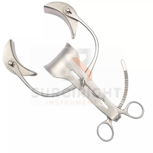 Retractor quirúrgico de triple hoja Pozzi | Hoja de trivalve de 38mm X 59mm Instrumento abdominal de 8 pulgadas por Surgiright Instrument - Product Image 3