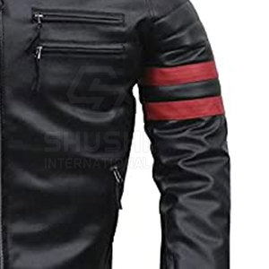 Hot Sale New Arrival Winter <b>Motorbike</b> Two-Piece Jacket <b>Stand</b> Front Genuine Leather High Quality Customizable Comfortable - Product Image 6