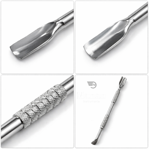 Empujador de Cutículas Profesional de Doble Punta de Acero Inoxidable, Antideslizante y Resistente al Óxido, para Manicura, Pedicura y Salón de Uñas - Product Image 4