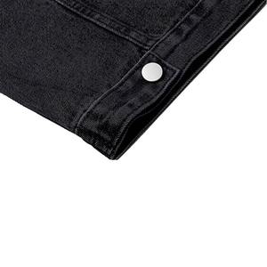 Veste en jean slim à manches longues personnalisée de bonne qualité pour hommes Veste en denim vintage de motard déchiré pour hommes - Product Image 5