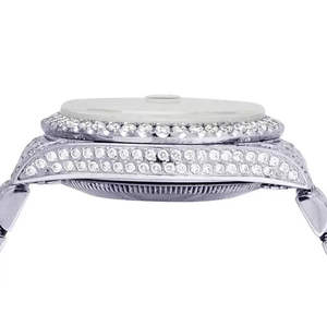 Reloj de Pulsera de Acero Inoxidable Mecánico con Diamantes Cultivados en Laboratorio de Primera Calidad, Estilo Antiguo, para Hombre - Product Image 3