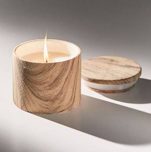 Portavelas de Madera Redondo, Recipientes de Madera para Velas, Diseño Nuevo 2025, Precio al por Mayor, Decoración para el Hogar y Restaurantes - Product Image 3