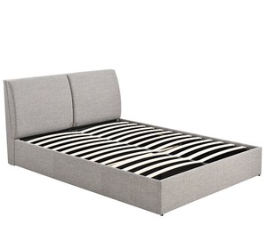 <span class=keywords><strong>Lit</strong></span> de rangement moderne en tissu de lin <span class=keywords><strong>gris</strong></span> avec ascenseur pneumatique, <span class=keywords><strong>lit</strong></span> simple ou double rembourré de style simple pour meubles de chambre à coucher - Product Image 4