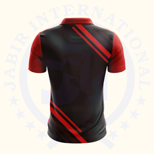 เสื้อโปโลพิมพ์ลายแขนสั้นผ้าฝ้ายโพลีเอสเตอร์100% ปรับแต่งได้สำหรับผู้ชาย - Product Image 2