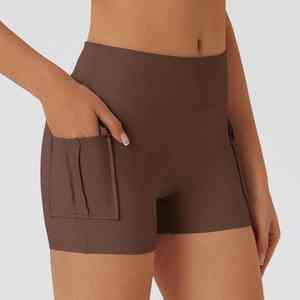 Shorts de Ciclismo de Cintura Alta, Transpirables, Ecológicos y Sostenibles para Mujer, Shorts de Yoga para Gimnasio y Entrenamiento, Levanta Glúteos - Product Image 3