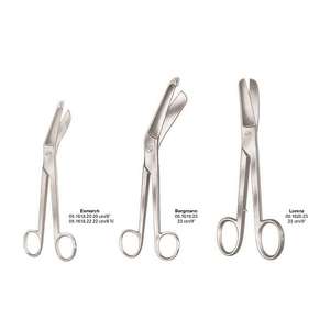 Nouvelles Ciseaux Médicaux Courbés en Acier Inoxydable MEDZORA SURGICAL Esmarch Bergmann Lister Lorenz pour Bandages, 23cm, CE - Product Image 4