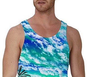 Impresión digital Hombres Sublimación Tank mejor diseño Venta caliente tendencia superior tasa barata transpirable Sublimación Tank Top con las mejores cosas - Product Image 4