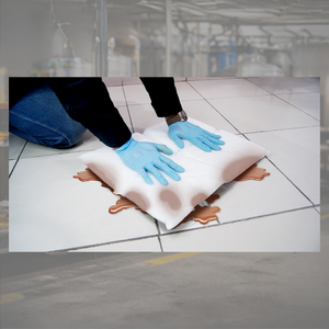 Almohadilla Absorbente de Aceite de Polipropileno Ecológica Blanca, Resistente, para Control de Derrames, 20x25cm, para Pisos Industriales y de Almacenes - Product Image 3