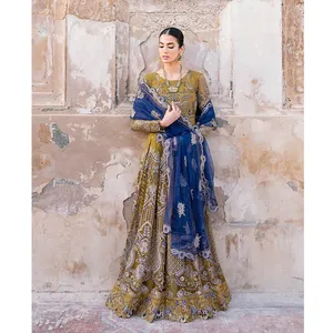 Vestido de boutique Shalwar Kameez con bordado para Mujer | Vestidos bordados de trabajo para fiesta de 3 piezas para mujer