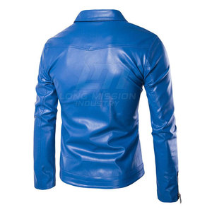Veste en cuir pour homme, chaude pour l'hiver, confortable, de haute qualité - Product Image 2