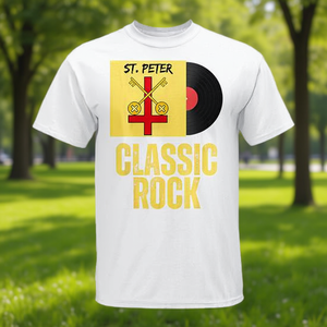 T-Shirt Ispirata all'Album del Gruppo Rock Classico Saint Peter, Prodotto Promozionale per Appassionati Cattolici - Product Image 3