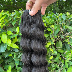 Nouvelle Arrivée Cheveux Humains Naturels Indiens Remy Vierge Noirs de Haute Qualité, Ondulés Profonds et Souples, Extensions Premium 8-30 pouces Gaurash - Product Image 1