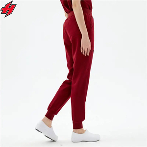 2025 logotipo personalizado tejido enfermera Scrubs traje elástico enfermería conjuntos Jogger alta calidad médico Hospital uniformes - Product Image 4