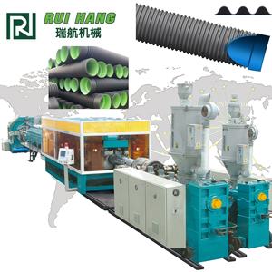 Mesin Pembuat Pipa Saluran Air Bergelombang Dinding Ganda Plastik HDPE DWC Kecepatan Tinggi 110 hingga 315 mm untuk Sistem Drainase Bawah Tanah - Product Image 1